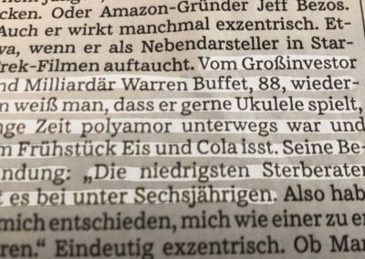 Schnipseltexte: "Warren Buffet"