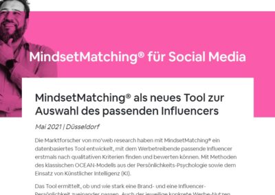 Pressemitteilung "MindsetMatching"